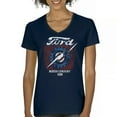 thumbnail image 1 of Ford F-100 Lightning Bolt Gear FoMoCo Women's V-Neck T-shirt Vintage Classic Pickup Truck 1953 Iconic Retro Emblem Tee, 1 of 7