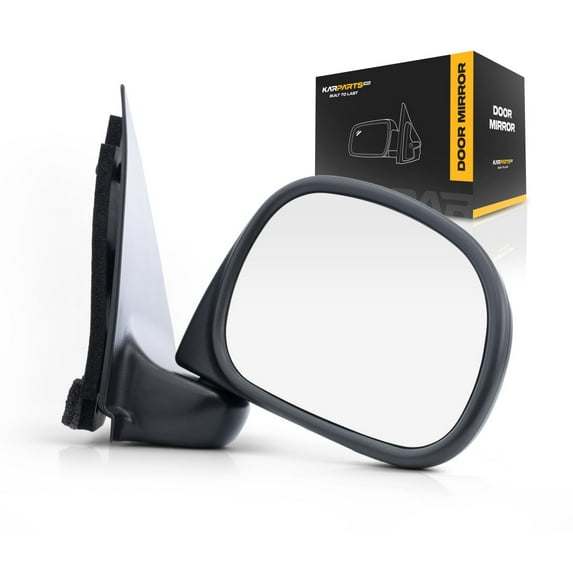 For Ford F-100 Ranger 1997 98 99 00 2001 Door Mirror Passenger Side | Manual | Rectangular | Black | Pickup | Replacement For 1L3Z 17682 GAA | FO1321132