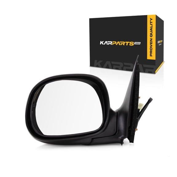 For Ford F-150 1997 98 99 00 2001 Door Mirror Driver Side | Unpainted | Power | Non-Heated | Regular/Super Cab | Replacement For F75Z 17683 JAB | FO1320134
