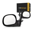 thumbnail image 1 of For Ford F-150 1998 1999 2000 2001 Door Mirror Driver and Passenger Side | Pair | Power | Chrome Cover | Replacement For FO1320138, FO1321138 | 615343528069, 615343528076, 1 of 7
