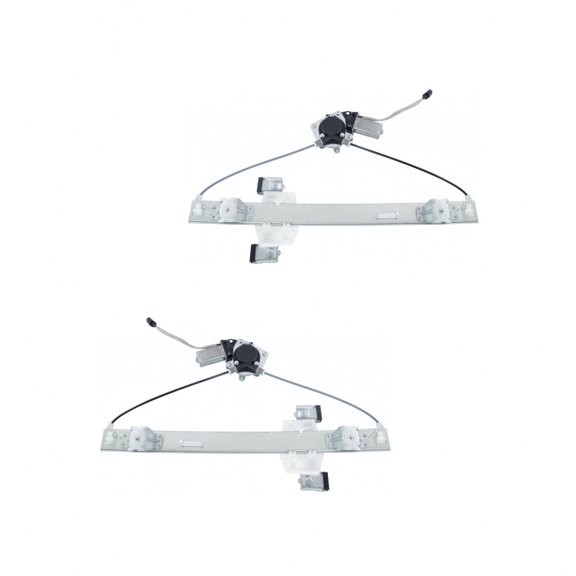 For Ford F-150 2004-2014 Door Window Regulator Driver and Passenger Side | Pair | Rear | SVT Raptor | FO1550127, FO1551127 | AL3Z1827001A, AL3Z1827000A