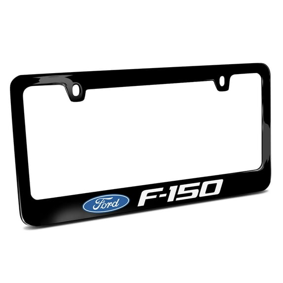 Ford F-150 (2009-2014) Black Metal License Plate Frame