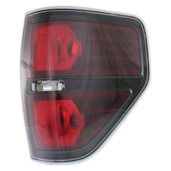 For Ford F-150 2010 2011 2012 2013 2014 Tail Light Unit Passenger Side | Rear | CAPA Certified | Styleside Model | Black Accent | Clear | Replacement For FO2819148, FO2819148C | BL3Z13404AB