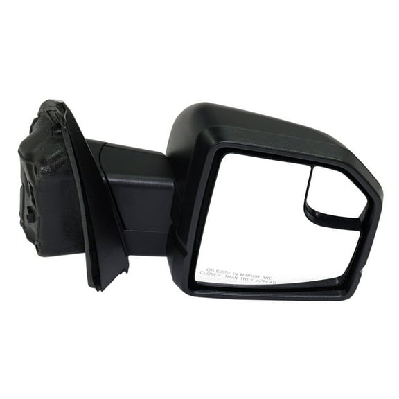 For Ford F-150 2015 2016 2017 2018 Towing Mirror Passenger Side | Manual Glass | Non-Heated | Textured Black | Manual Folding | w/ Blind Spot Glass | Standard | Replacement For FO1321521 | FL3Z17682A