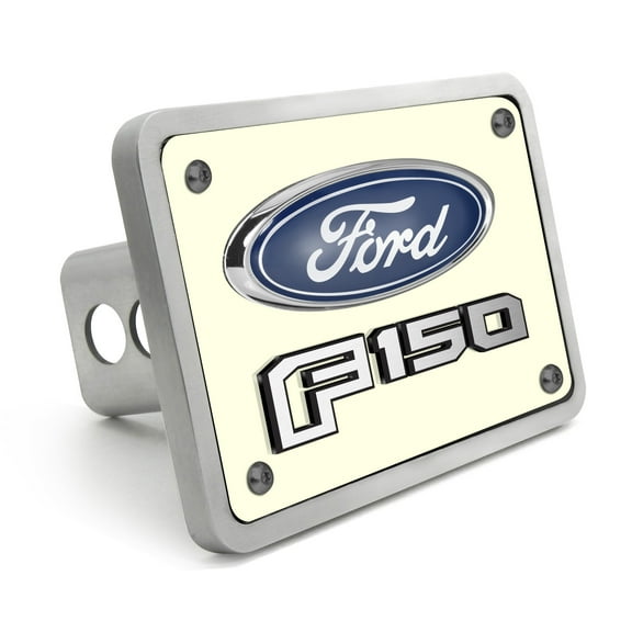Ford F-150 2015 up 3D Logo Night Glow Luminescent Billet Aluminum 2 inch Tow Hitch Cover
