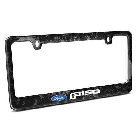 Ford F-150 2015 up Real Black Forged Composite Carbon Fiber License Plate Frame
