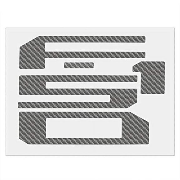 Ford F-150 2018 2019 2020 Tailgate Silver Carbon Fiber Texture Letter Insert Decal Sticker