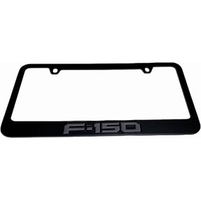Ford F-150 3D Monochromatic Black Carbon License Plate Frame Official Licensed