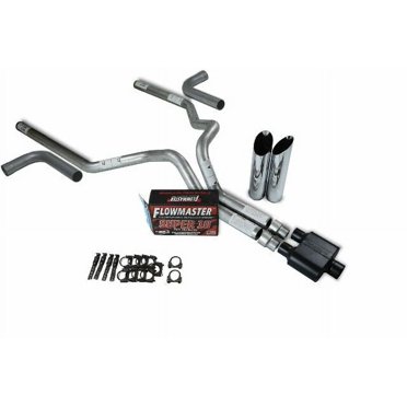 Ford F-150 2004-14 2.5" Dual Exhaust Kit – Flowmaster Super 10 Muffler, Slash Tips