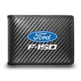 thumbnail image 1 of Ford F-150 Black Real Carbon Fiber Leather RFID Blocking Bi-fold Wallet, 1 of 5