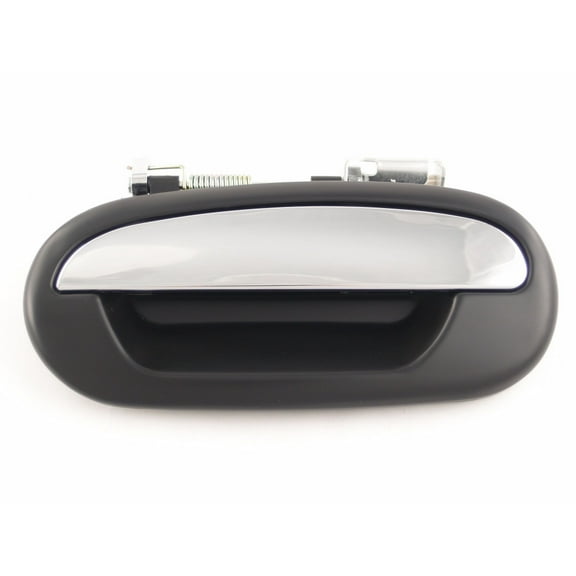 For Ford F-150 Door Handle 1997-2003 Exterior | Rear Driver Side | Texture/Black Finish | Chrome Lever | Plastic | Black Housing | FO1520106 | 5L1Z7826605AAPTM