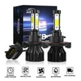 thumbnail image 1 of For Ford F-150 F-250 2004 2005 2007 2008 2009 9008/H13  LED Headlight Bulbs High/Low Beam, 6000K White 4000LM Bright Canbus No Error, Easy Install, Plug-N-Play Halogen Replacement, 1 of 11