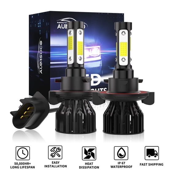 For Ford F-150 F-250 2004 2005 2007 2008 2009 9008/H13 LED Headlight Bulbs High/Low Beam, 6000K White 4000LM Bright Canbus No Error, Easy Install, Plug-N-Play Halogen Replacement