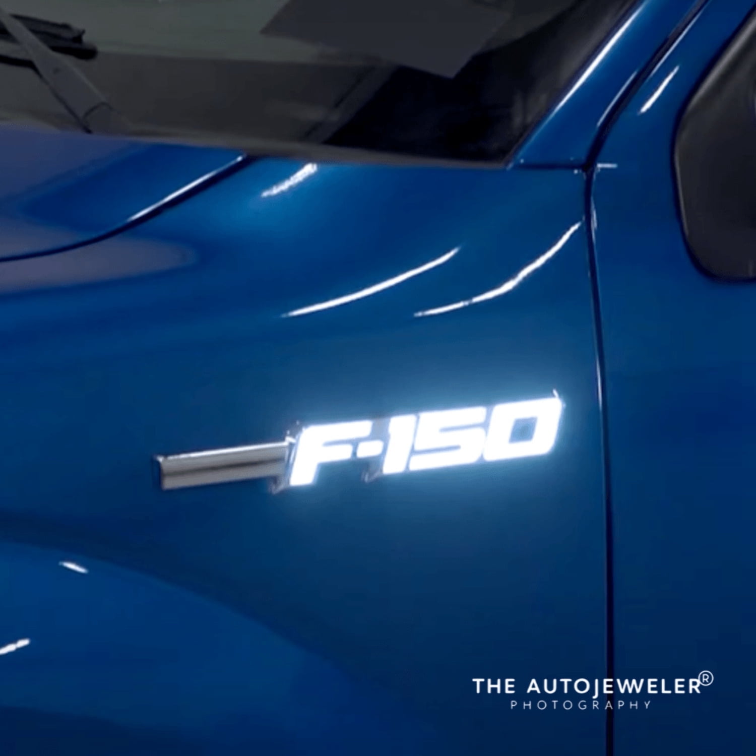 Ford F-150 LED Fender Emblem Kit (2009–2014) – Chrome Finish, White ...