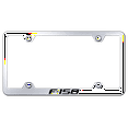 thumbnail image 1 of Ford F-150 Laser Etched Logo Wide Body License Plate Frame (Chrome), 1 of 2