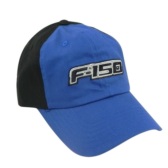 Ford F-150 Logo Blue Front Black Baseball hat
