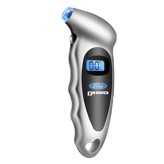 Ford F-150 New Silver Digital Tire Pressure Gauge with LED-Backlit LCD Display