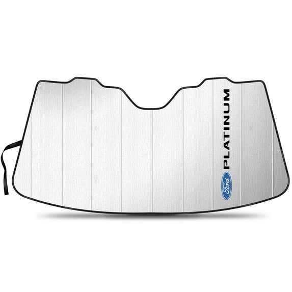 Ford F-150 Platinum Universal Fit Enforced Stand-Up Auto Windshield Sun Shade at Jumbo Size 59"x 30"
