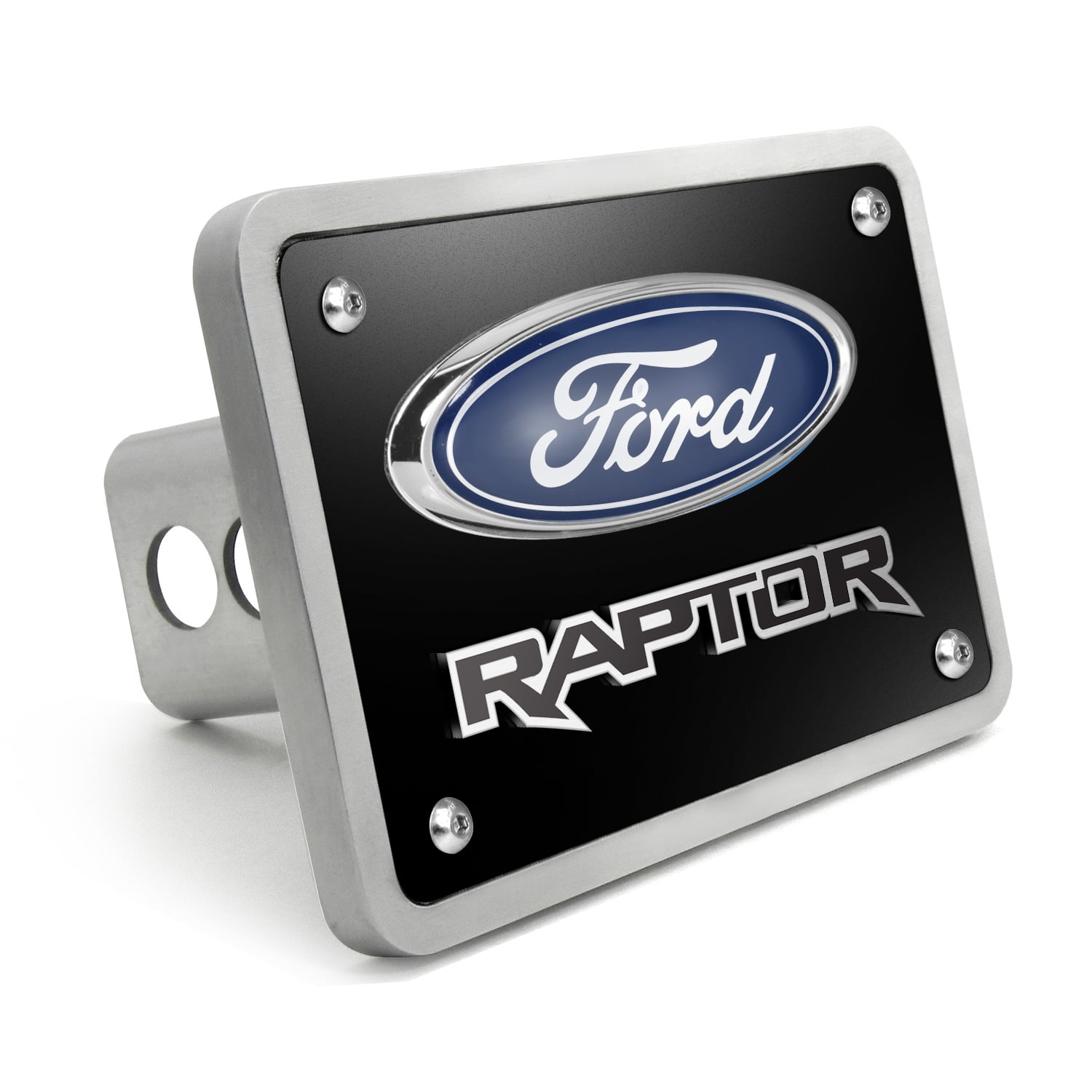 Ford F-150 Raptor 3D Black Thick Solid Billet Aluminum 2 inch Tow Hitch  Cover - Walmart.com, image size:1500x1500