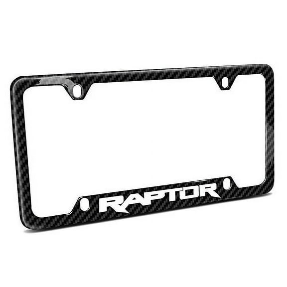 Ford F-150 Raptor Black Real Carbon Fiber 50 States License Plate Frame