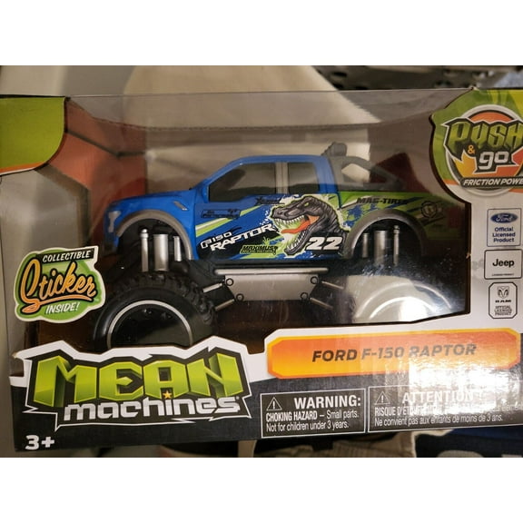 Ford F-150 Raptor Push & Go Toy Truck 1/32 Scale by Mean Machines