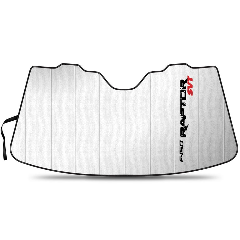 Ford F 150 Raptor SVT Universal Fit Enforced Stand Up Auto Windshield Sun Shade at Jumbo Size 59