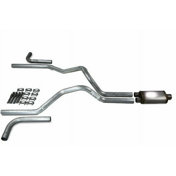 Ford F-150 Truck 87-97 2.5" Dual Exhaust Kits Stainless Muffler Side Exit