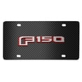 thumbnail image 1 of Ford F-150 in Red 2015 up 3D Logo Black Carbon Fiber Pattern Steel License Plate, 1 of 5