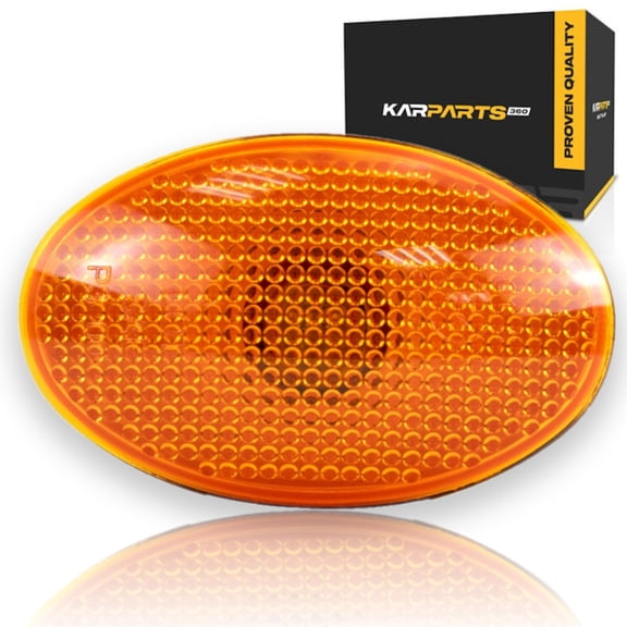 For Ford F-250/F-350/F-450/F-550 Super Duty 1999-2010 Side Marker Light Assembly Driver/Passenger Side Rear | Front of Dually Fender | Amber Lens | LED | Replacement For FO2860104 | 191275141182