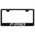 thumbnail image 1 of Ford F-250 Laser Etched Logo Stainless Steel License Plate Frame (Rugged Black), 1 of 3