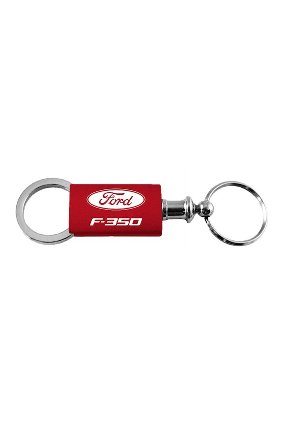 Ford F-350 Anodized Aluminum Valet Key Fob (Red)
