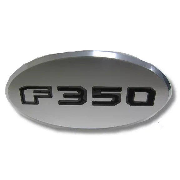 Ford F-350 Engraved Emblem Oval Chrome Tow Hitch Cover Official Licensed