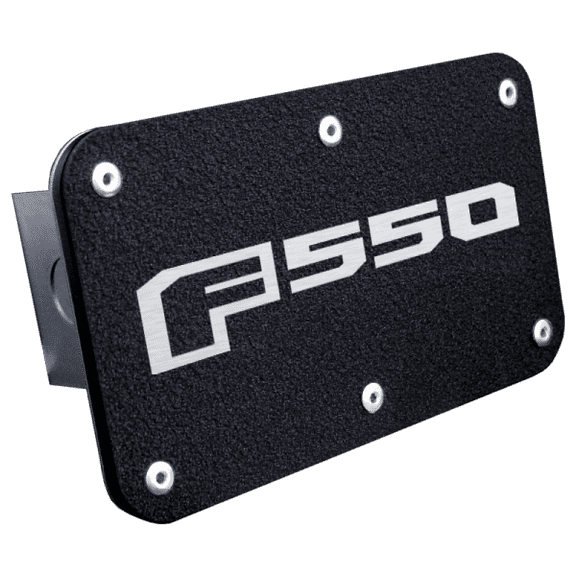 Ford F-550 Logo Rugged Black Class III Trailer Hitch Cover Official Licensed