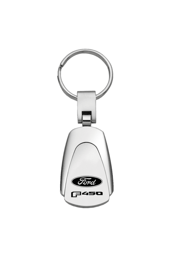 Ford F-550 Logo Silver Teardrop Key Chain Fob Official Licensed