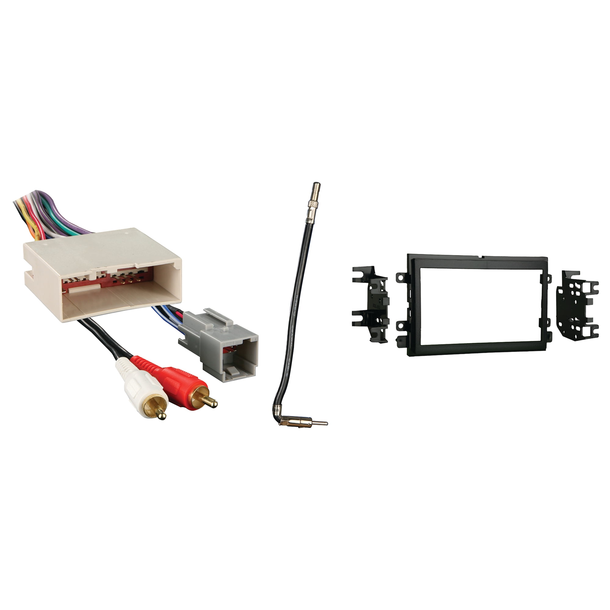Ford F-650/750 (AM/FM) For 2016-2017 Double DIN Metra Car Stereo Multi-Color Installation Package
