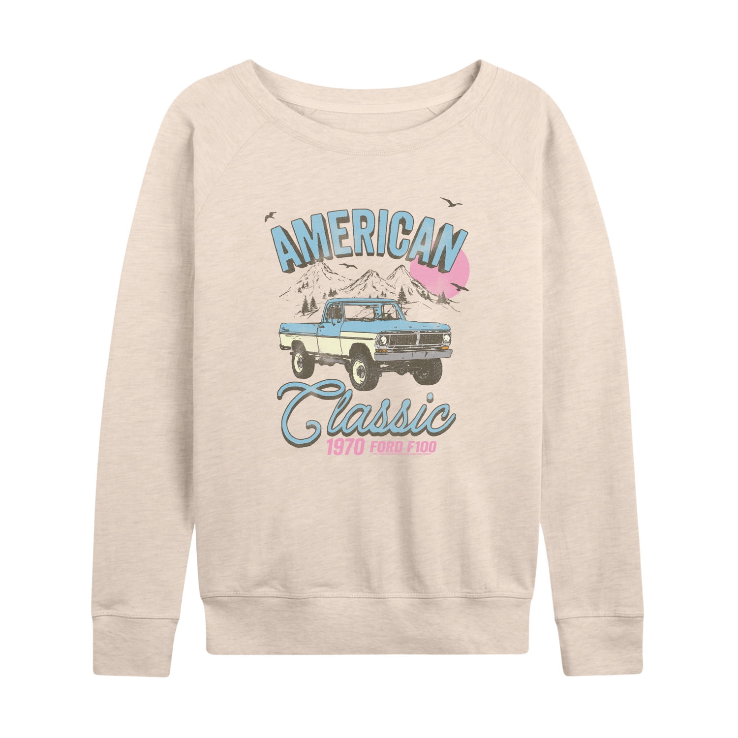Ford - F100 American Classic - Women's French Terry Long Sleeve Pullover