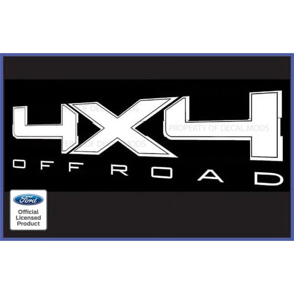 Ford F150 4x4 Off Road White Decals Stickers -CW (2009-2014)