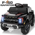 thumbnail image 1 of Conchico 12V Licensed Ford F150 Raptor Powered Ride-On Cars Toys with Remote & Durable Wheels for Kids, Black, 1 of 8