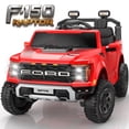thumbnail image 1 of Ford F150 Raptor 2 Seater Ride on Toy Trucks for Kids, 24V Powered 2 Seat Ride on Cars with Remote Control/4 Wheelers/LED/Bluetooth/ Truck Bed Storage/Soft Start, Kids Electric Cars for Boys Girls, 1 of 7