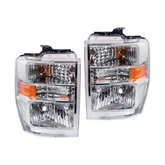 For Ford F650/F750 2021 Headlight Assembly Driver And Passenger Side | Pair | Aero Style | Replacement For FO2502249, FO2503249 | 615343496764, 8C2Z13008B, 191275916827, AC2Z13008A