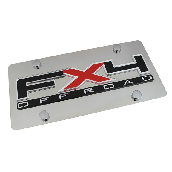 Ford FX4 License Plate (Chrome)