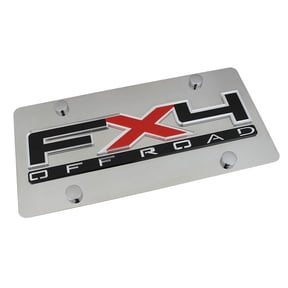 Ford FX4 License Plate (Chrome)