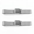 thumbnail image 1 of Ford Fairlane 1960-1961 Airplane 2 Point Gray & Grey Lap Bucket Seat Belt Kit - 2 Belts, 1 of 1
