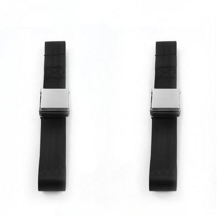Ford Fairlane 1966-1967 Airplane 2 Point Black Lap Bucket Seat Belt Kit - 2 Belts
