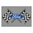 thumbnail image 1 of Ford Flags 5'x8' Rug - Gray, 1 of 2