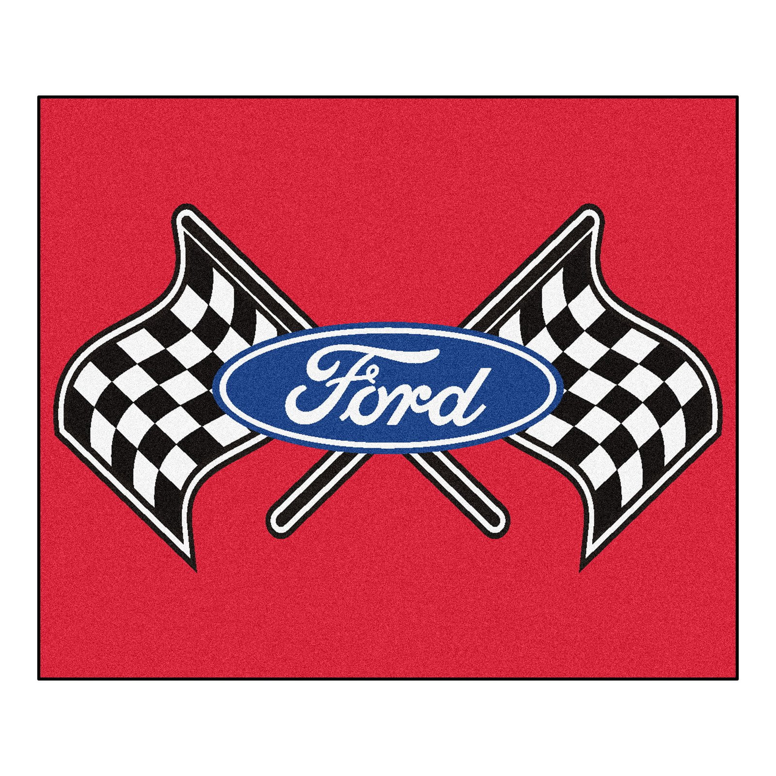 Ford Flags Tailgater Rug 5'x6' - Red - Walmart.com