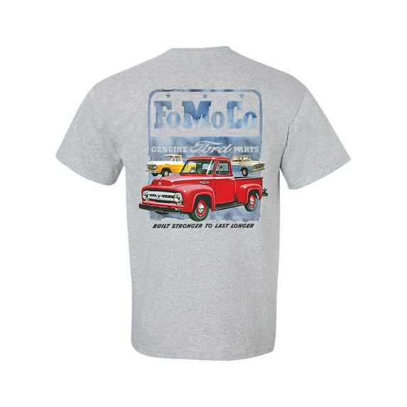 Ford FoMoCo Trucks Unisex Short Sleeve T-shirt-Sports Grey-3XL