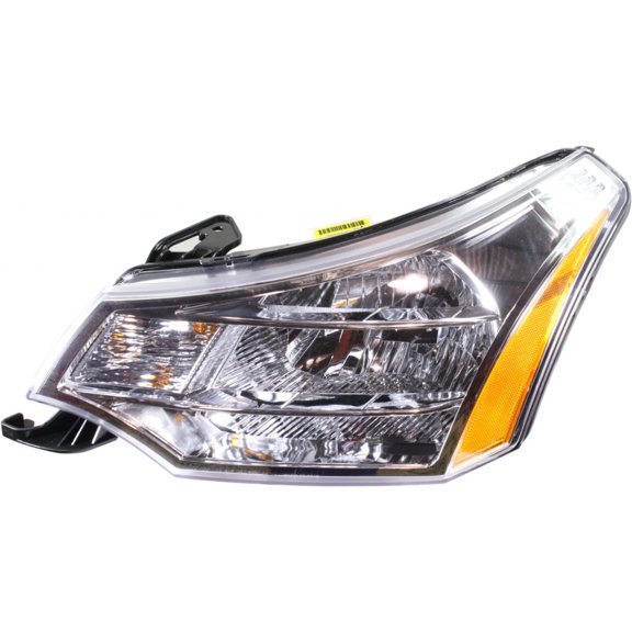 For Ford Focus 2008-2011 Headlight Assembly Driver Side | Chrome | CAPA Certified | 2008 Coupe / 2008-2011 Sedan | Replacement For FO2502244, FO2502244C | 615343136943, 8S4Z13008B