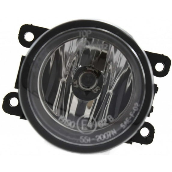 For Ford Focus 2008-2014 Fog Light Driver OR Passenger Side | Single Piece | Front | With Bulb | Clear Lens | Chrome Interior | Round | Standard Type | FO2592217 | 4F9Z15200AA