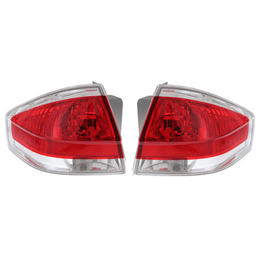 For Ford Focus 2009 2010 2011 Tail Light Driver and Passenger Side | Pair | Clear & Red Lens | Sedan | S/SE/SEL Model | FO2800215, FO2801215 | 9S4Z13405D, 9S4Z13405B, 9S4Z13404D, 9S4Z13404B